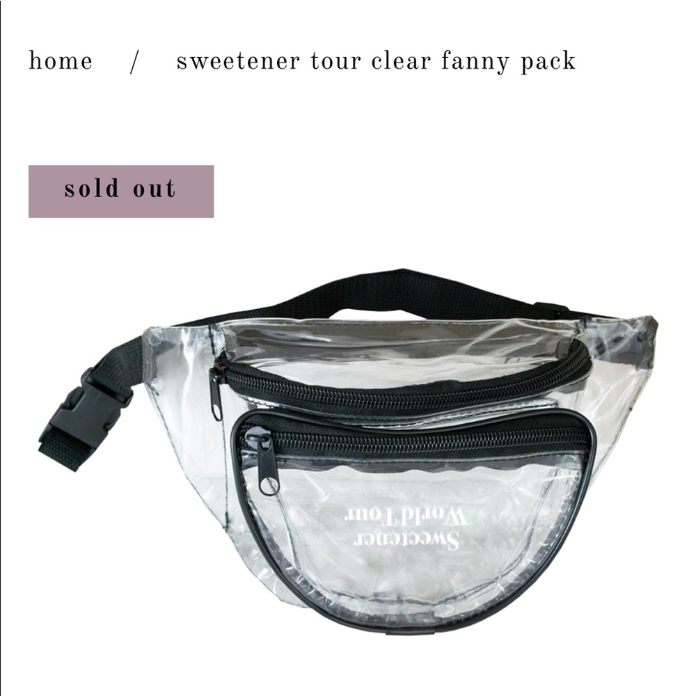 MAJOR ISO! Ariana Grande Clear Fanny Pack DONT BUY